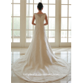 2017 nouvelle robe de mariée robe de mariée élégante et élégante en dentelle aplatie en dentelle